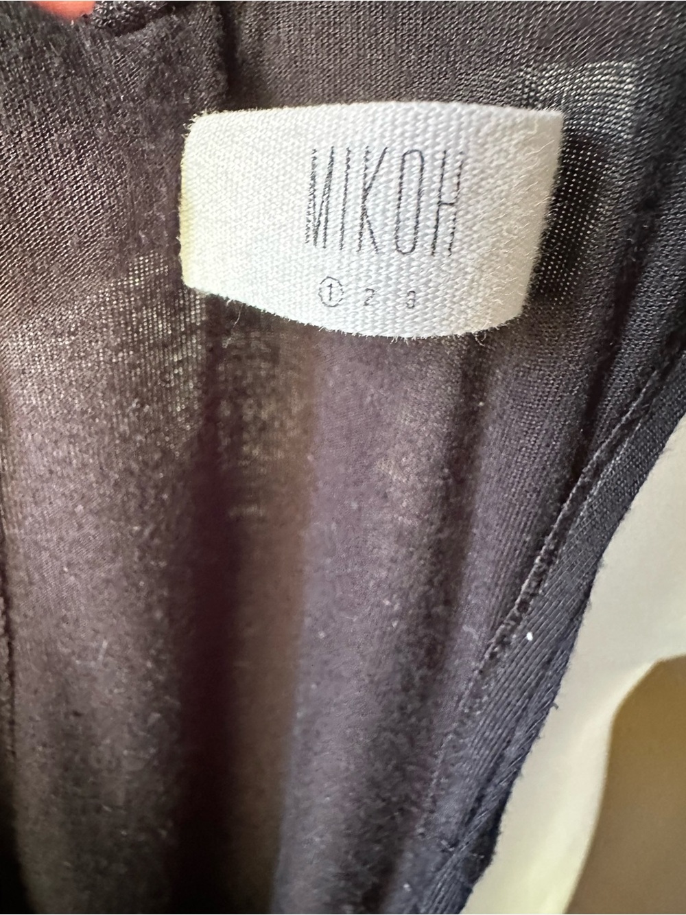 Mikoh Mavericks Black Maxi Dress Coverup Racerback Sz 1/Sm - Picture 9 of 13